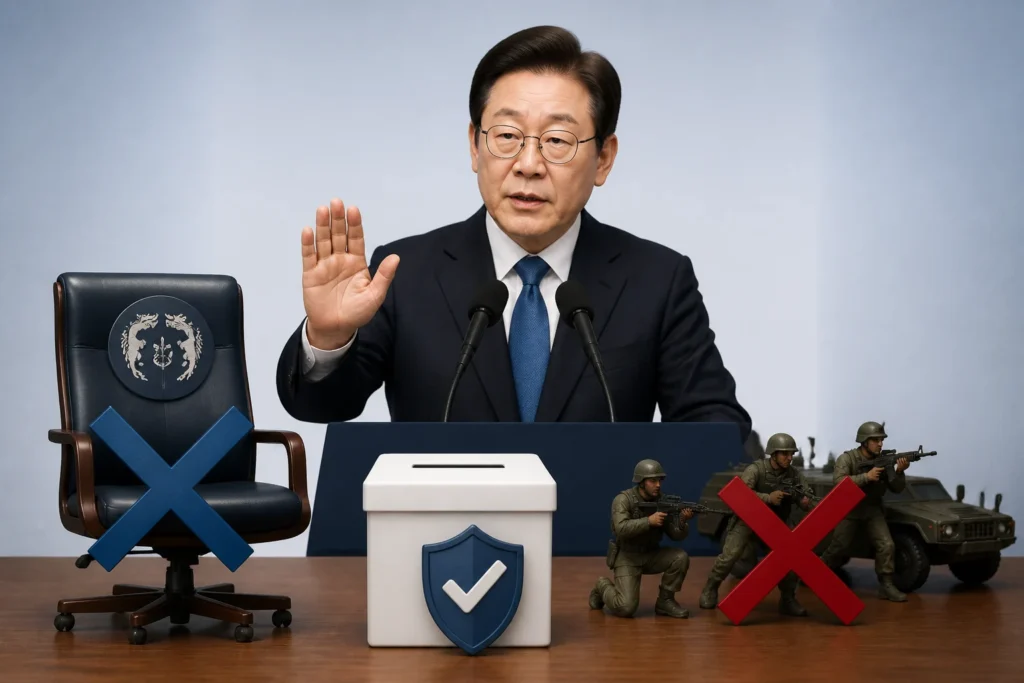 이재명 대통령, 기자회견에서 '연임 생각 전혀 없다'고 밝혔다 — 핵심과 실무 영향 관련 이미지