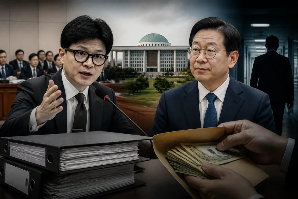 "비자금 페이백 있었느냐" — 한동훈이 김승원 법무부 후보자에게 제기한 의혹과 남은 확인 사항 관련 이미지