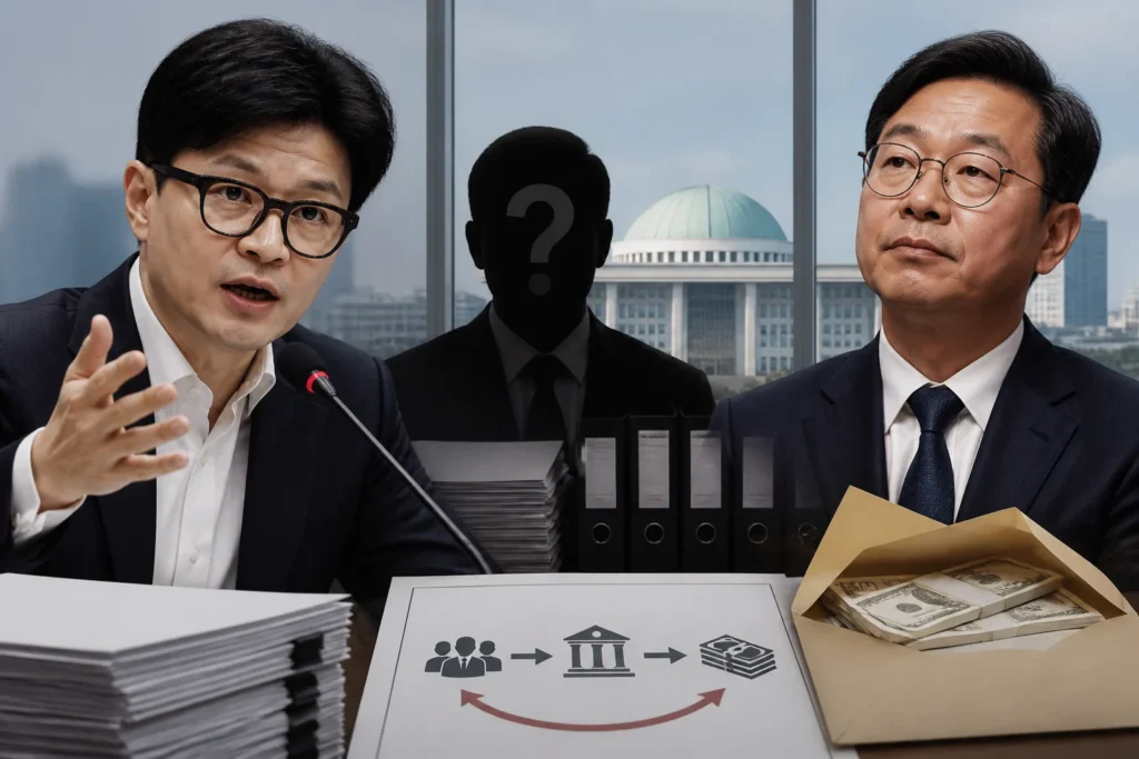 "비자금 페이백 있었느냐" — 한동훈이 김승원 법무부 후보자에게 제기한 의혹과 남은 확인 사항 관련 이미지