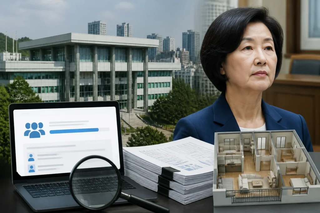 예산은 깎았는데 관사는 47평 계약? 경기도 '추미애 사퇴 촉구' 청원 현황과 쟁점 관련 이미지