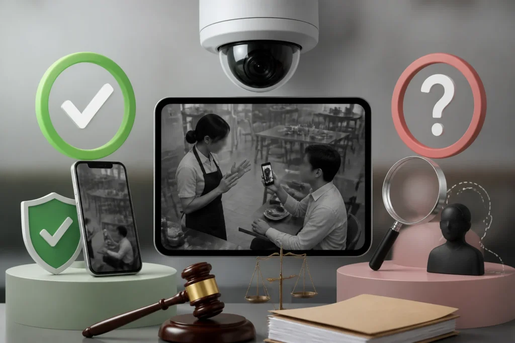 식당 여사장 CCTV 공개 사건 — 손님의 '왜 이리 까칠해' 발언과 법적 쟁점 관련 이미지
