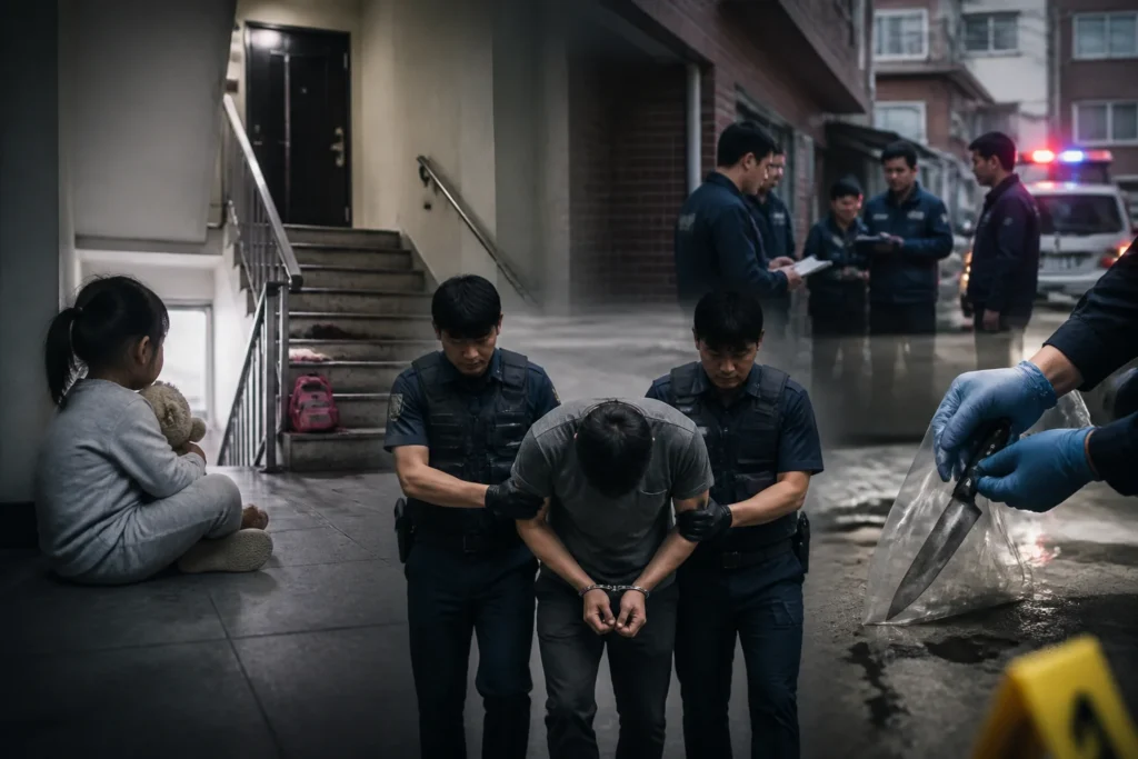 경기 광주 '아내 살해' 사건 — 5살 딸이 본 장면과 현재 수사 상황 관련 AI 이미지