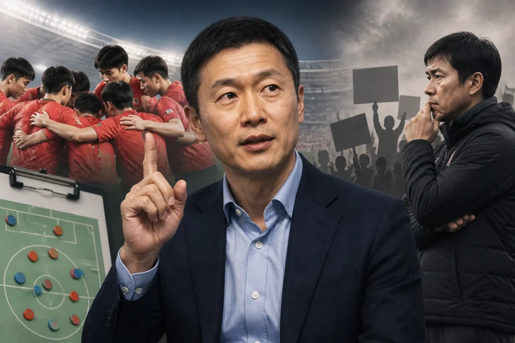 이영표는 금메달을 낙관했다, 팬 우려는 감독·차출 논란에서 비롯됐다 관련 AI 이미지