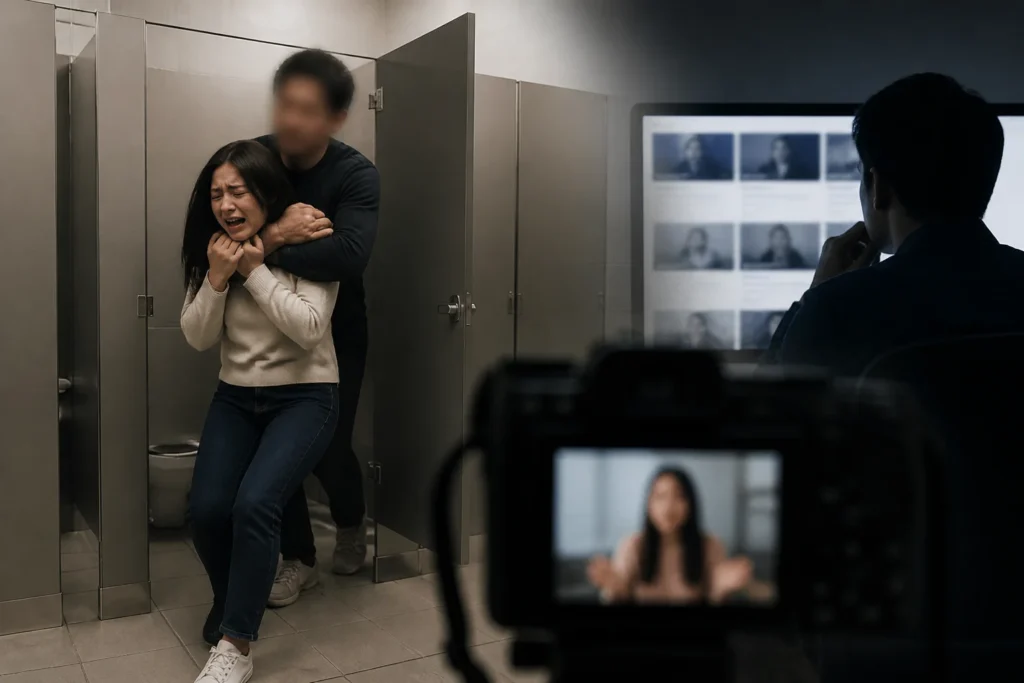 "화장실 옆칸서 남자 튀어나와 목 졸라" 보도는 무엇까지 확인됐나 관련 이미지